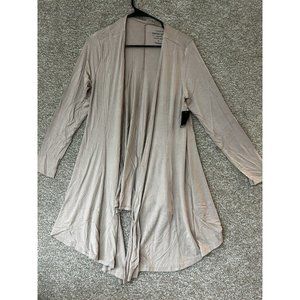 Torrid Super Soft Mushroom Brown Open Front Fit N Flair Cardigan Sweater Large 0